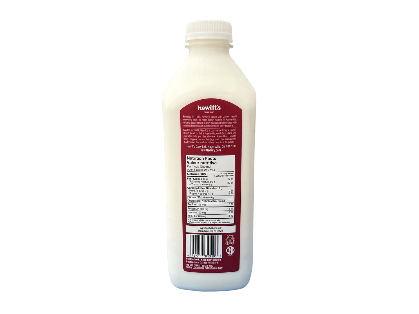 Hewitt's 3.8% Goat Milk - 1L