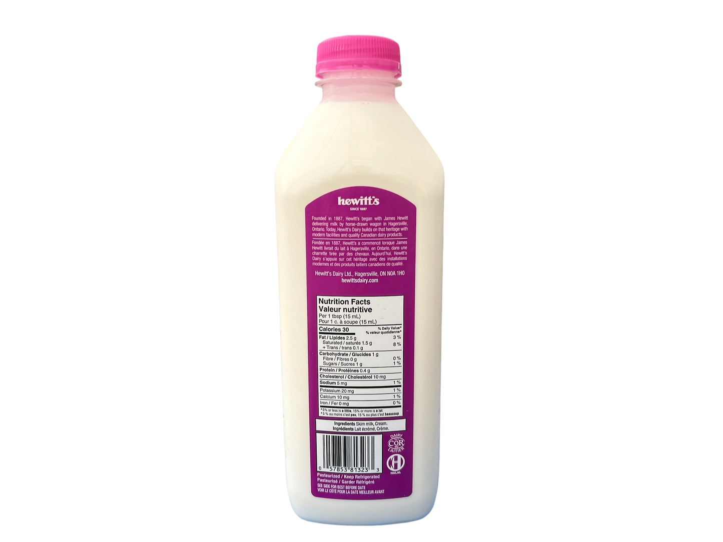 Hewitt's Table Cream (18%) - 1L