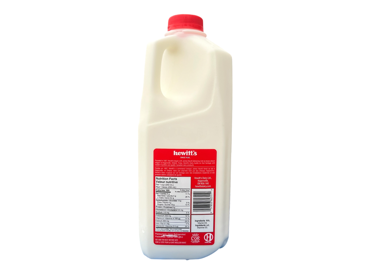 Hewitt's Homogonized Milk 3.25% - 2L Cartons