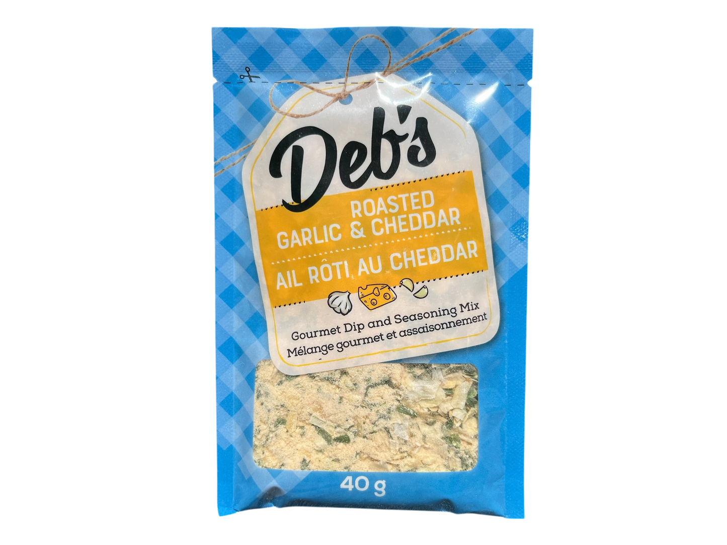 Roasted Garlic & Cheddar Dip Mix - Deb's Dips