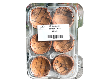 Homemade Chocolate Butter Tarts - 6 Pack - Wholesale