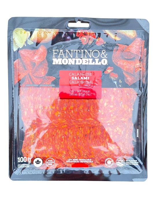 Sliced Spicy Calabrese Salami - 100g