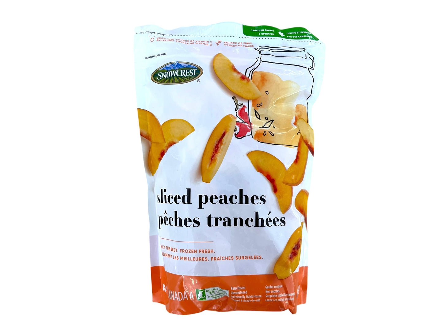 Frozen Sliced Peaches - 600g
