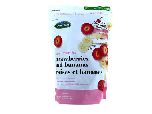 Frozen Strawberries & Bananas - 600g