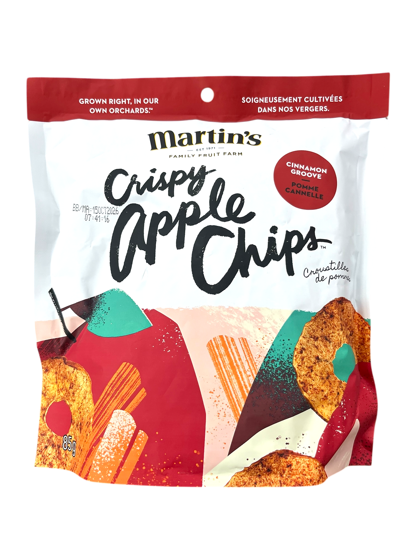 Martin's Crispy Apple Chips - Cinnamon Groove - 85g