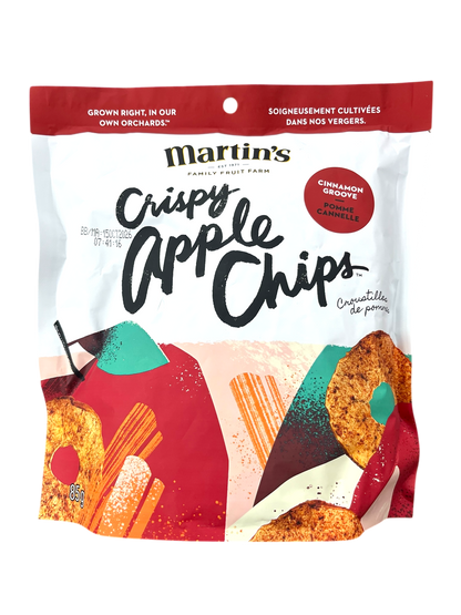 Martin's Crispy Apple Chips - Cinnamon Groove - 85g
