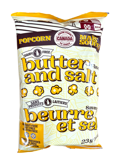 Mini Butter and Salt Popcorn 23g
