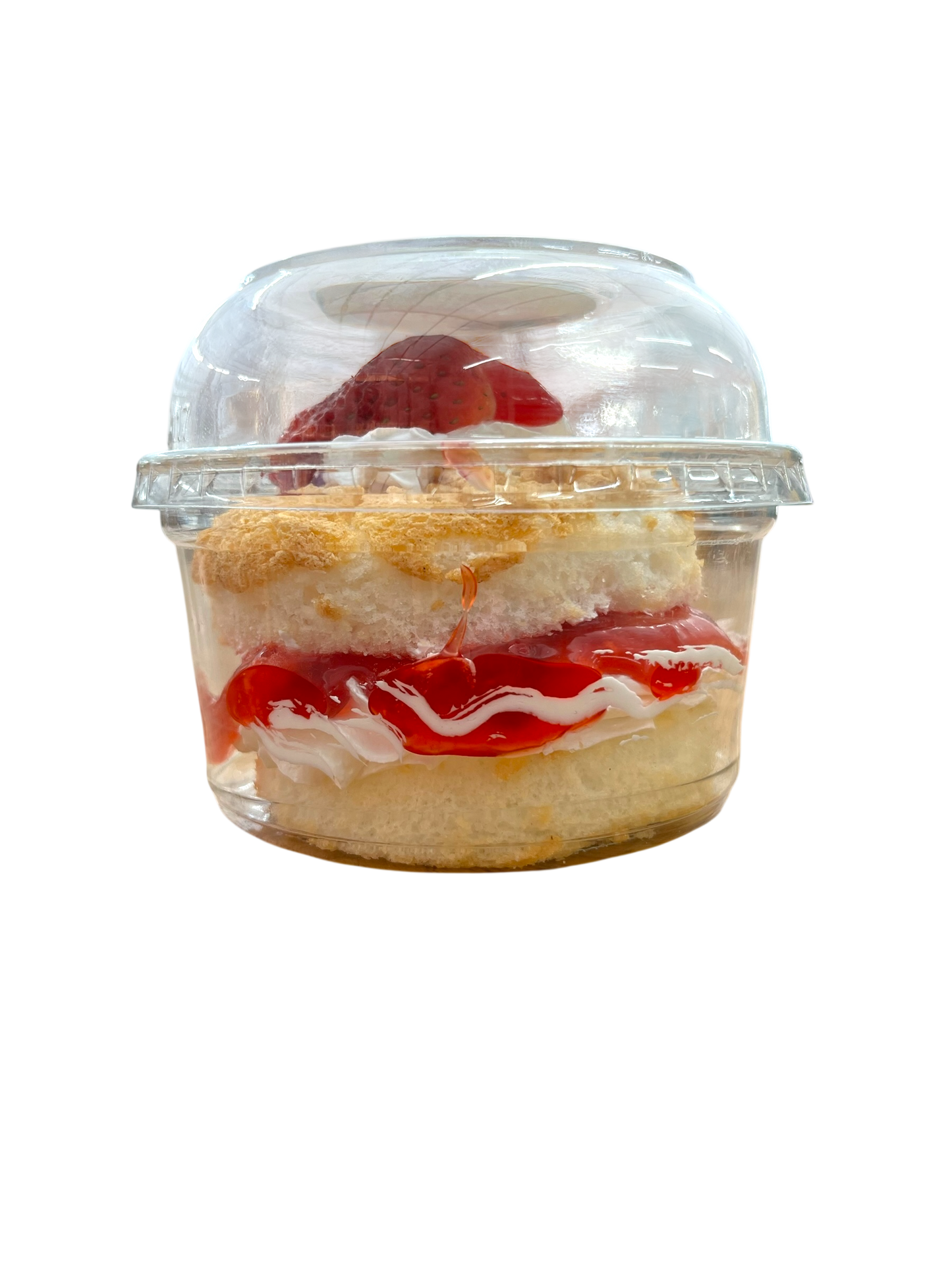 Valentine's Angel Food Cake and Strawberry Cup