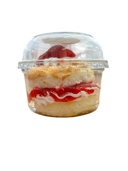 Valentine's Angel Food Cake and Strawberry Cup