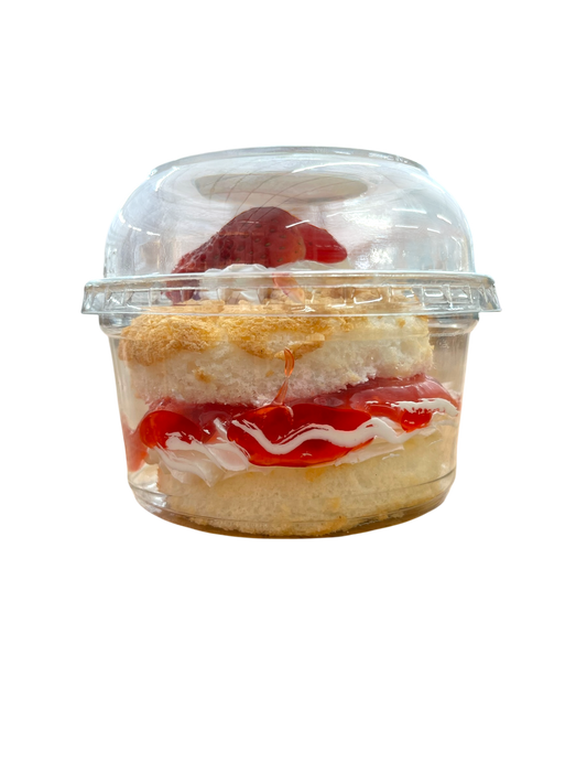 Valentine's Angel Food Cake and Strawberry Cup