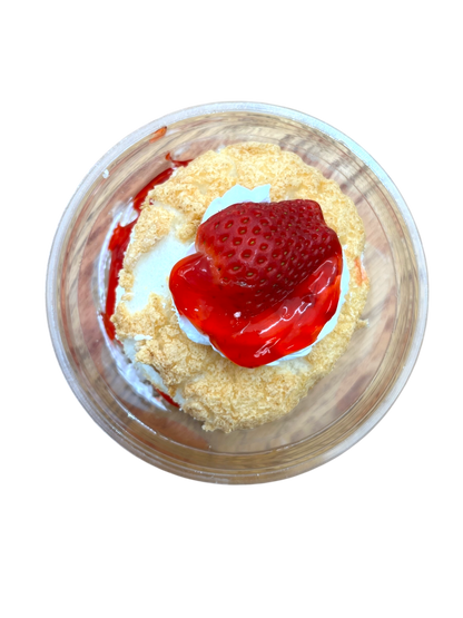 Valentine's Angel Food Cake and Strawberry Cup