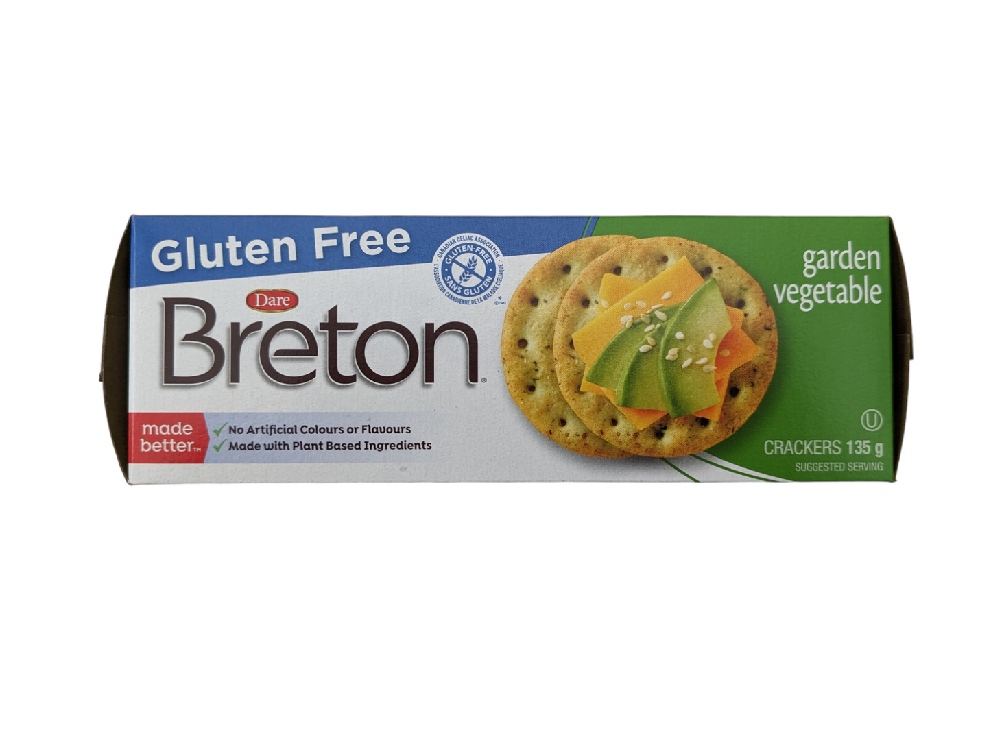 Breton Gluten Free Crackers - Garden Vegetable