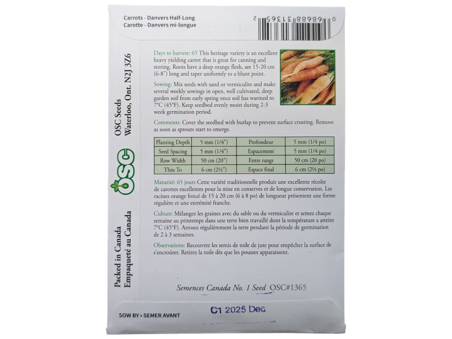 Carrots Danvers Half-Long