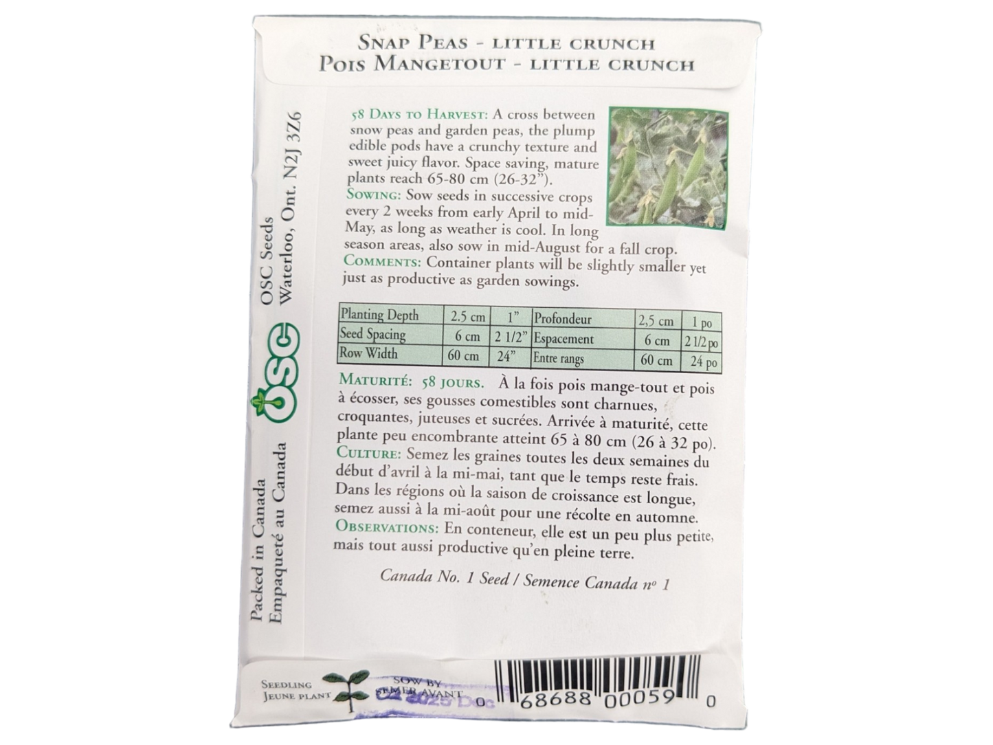 Snap Peas Little Crunch