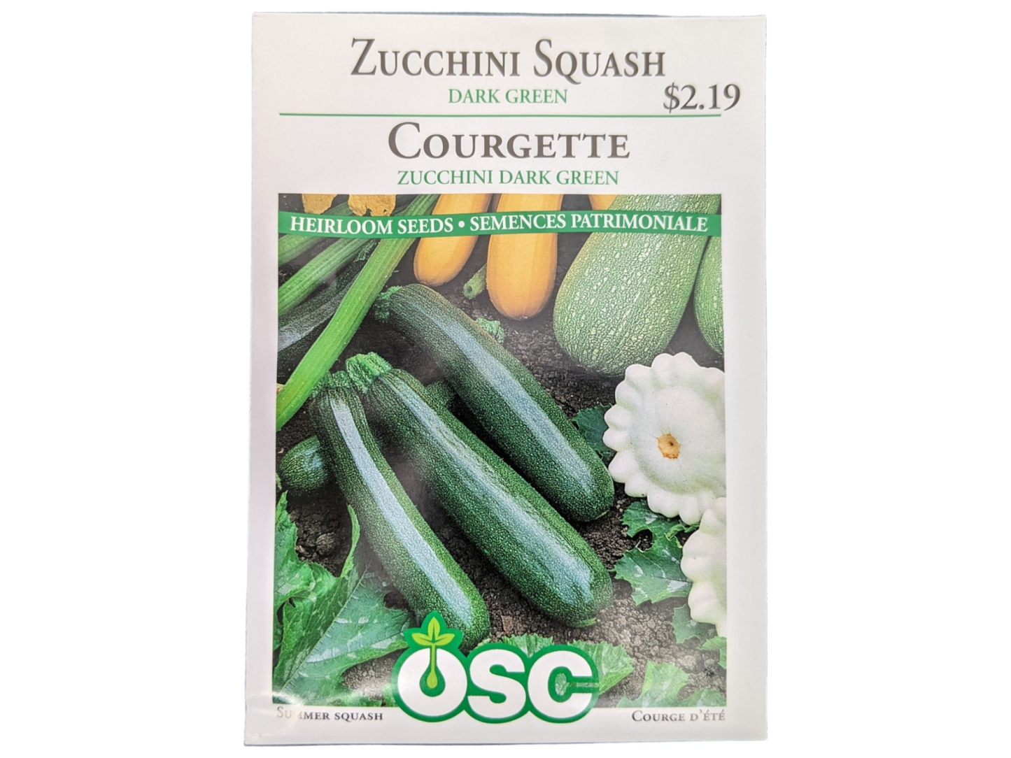 Zucchini Squash Dark Green