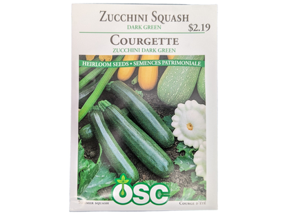 Zucchini Squash Dark Green