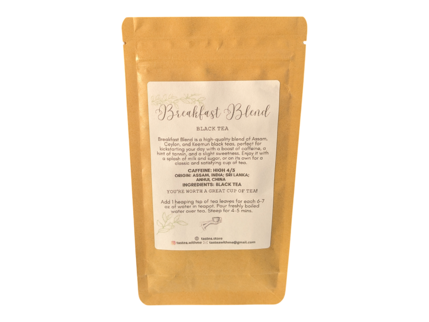 TasTea Breakfast Blend Loose Leaf Tea