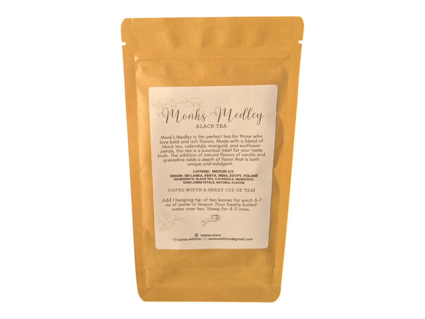 TasTea Monks Medley Loose Leaf Tea