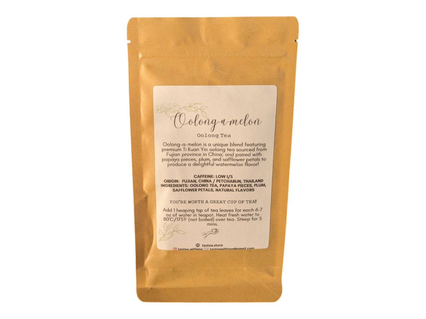 TasTea Oolong-A-Melon Loose Leaf Tea