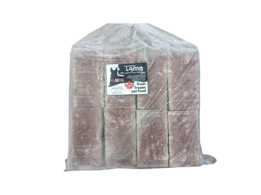 Raw Dog Food - Lamb (22lbs) - Radowg