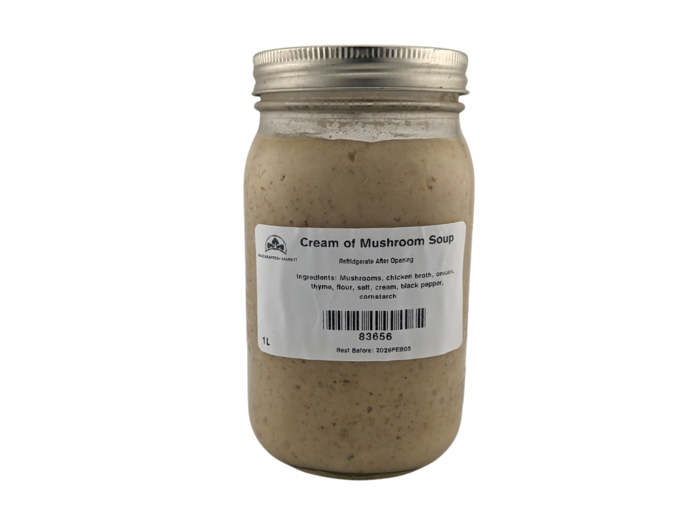 Homemade Cream of Mushroom Soup - 1L