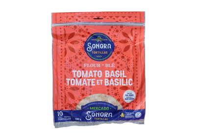 10" Tomato Basil Tortillas