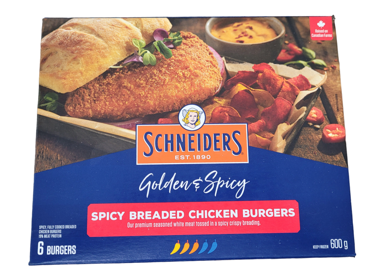 Spicy Breaded Chicken Burgers - Schneiders