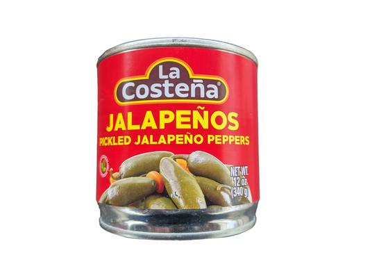 Pickled Whole Jalapeño Peppers - 12oz - La Costeña