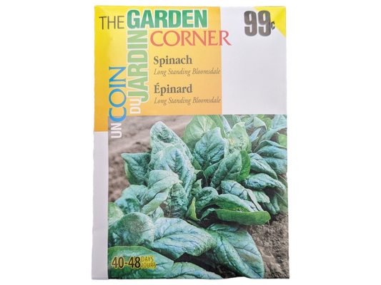 Spinach Seeds - Long Standing Bloomsdale