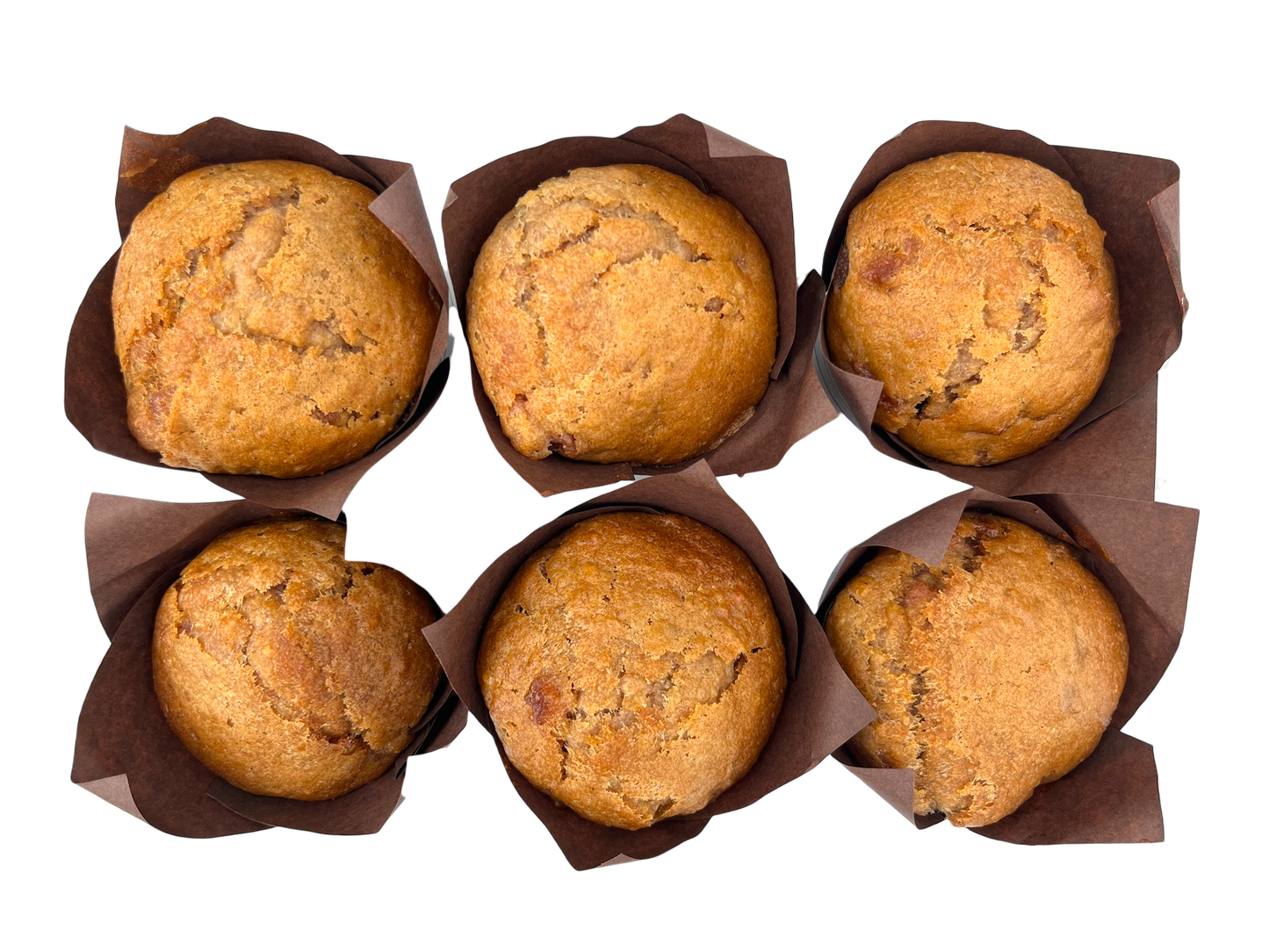 Homemade Oatmeal Apple Muffins - 6 Pack