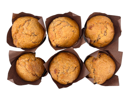 Homemade Oatmeal Apple Muffins - 6 Pack
