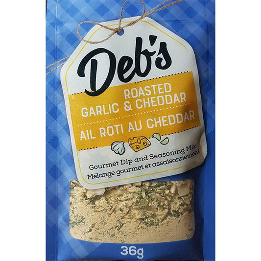 Roasted Garlic & Cheddar Dip Mix - Deb's Dips