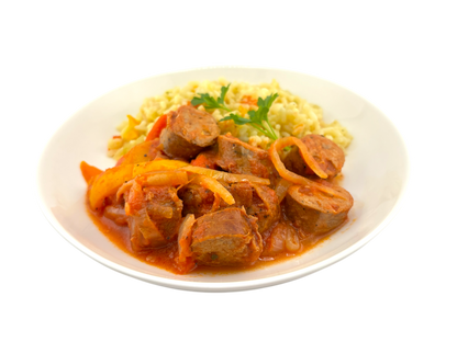 Sausage and Pepper Skillet with Rice