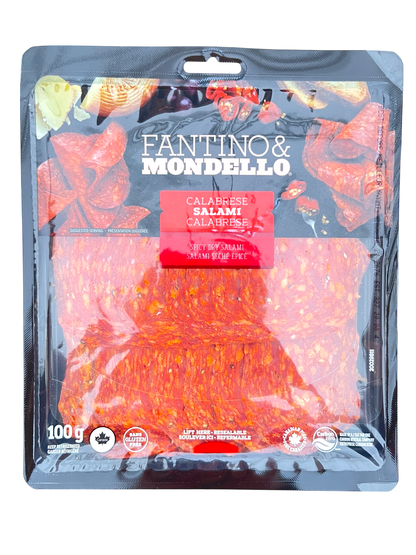 Sliced Spicy Calabrese Salami - 100g