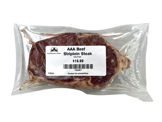 AAA Beef Striploin Steak - 10oz