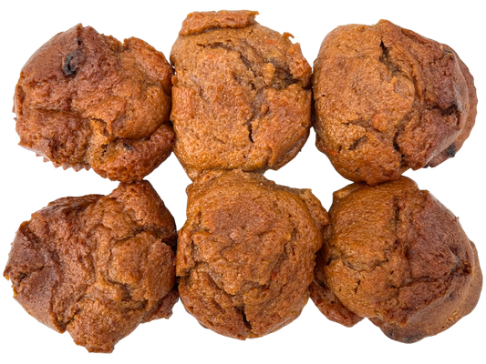 Homemade Deluxe Carrot Raisin Muffins - 6 Pack