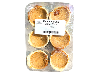 Homemade Chocolate Chip Butter Tarts - 6 pack - Frozen