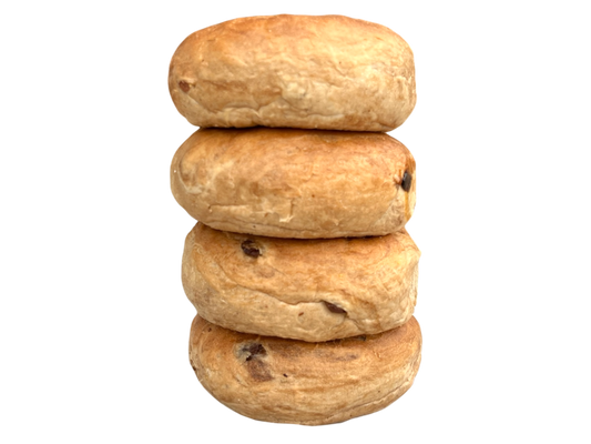 Homemade Cinnamon Raisin Bagels - 4 Pack