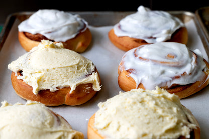 Homemade Cinnamon Buns With Cream Cheese Icing - 4 Pack