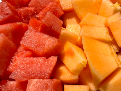 Fresh Cut Cantaloupe & Watermelon