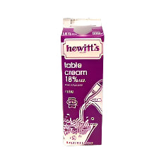 Hewitt's Table Cream (18%) - 1L