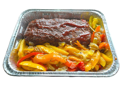 Meatloaf with Sautéed Vegetables and mashed potatoes - 2kg