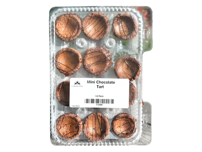 Homemade Mini Chocolate Butter Tarts - 12 Pack - Frozen