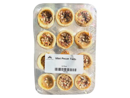 Homemade Mini Pecan Butter Tarts - 12 Pack - Frozen