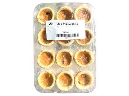 Homemade Mini Raisin Butter Tarts - 12 Pack - Frozen