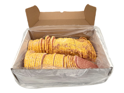 Big Red Sliced Peameal Bacon - 11 lbs (about 100 slices)