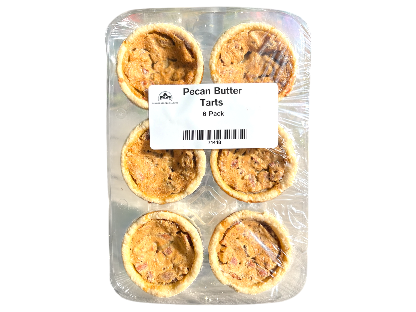 Homemade Pecan Butter Tarts - 6 pack - Frozen