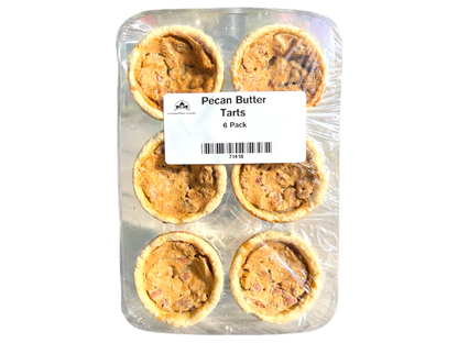 Homemade Pecan Butter Tarts - 6 pack - Frozen