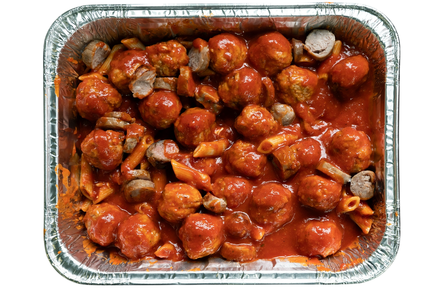 Penne, Sausage, and Meatballs in Tomato Sauce - 2kg
