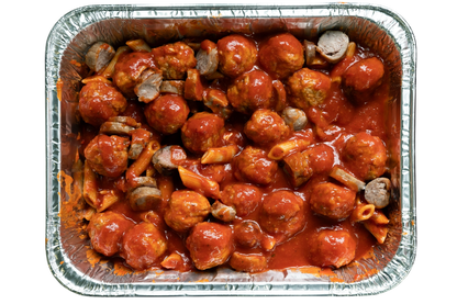 Penne, Sausage, and Meatballs in Tomato Sauce - 2kg